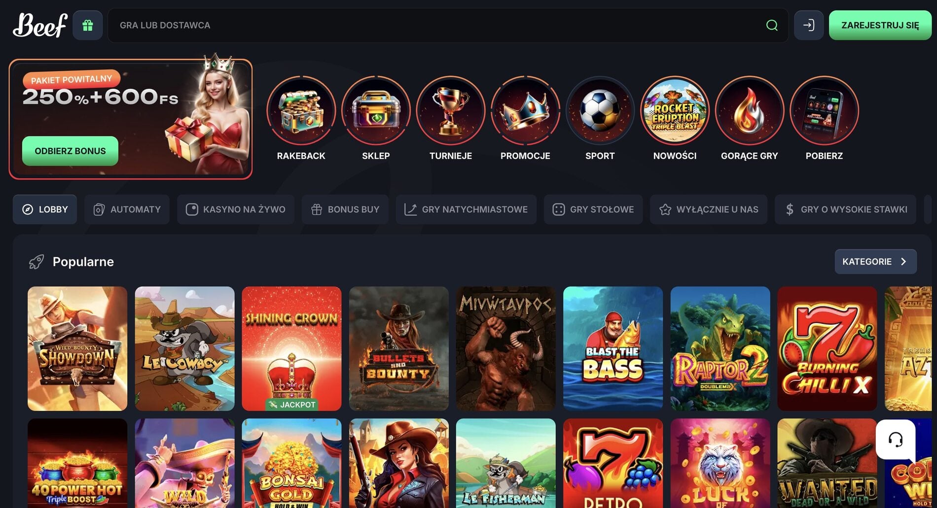 Beef Online Casino