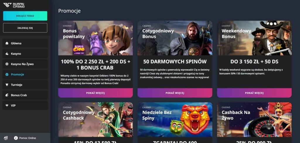 BuranCasino Bonus