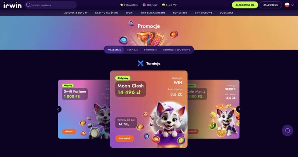 Irwin Casino Bonus