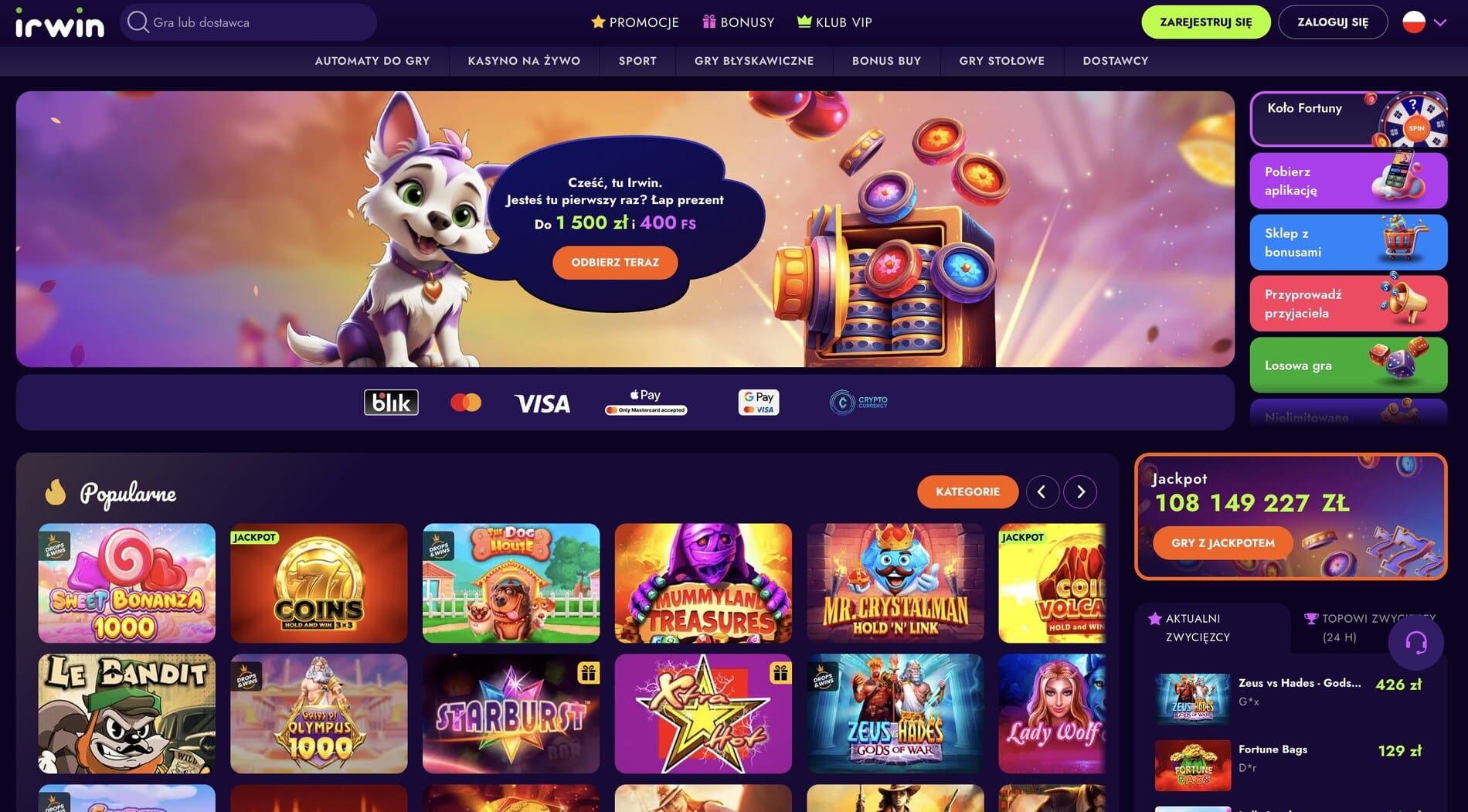 Irwin Online Casino