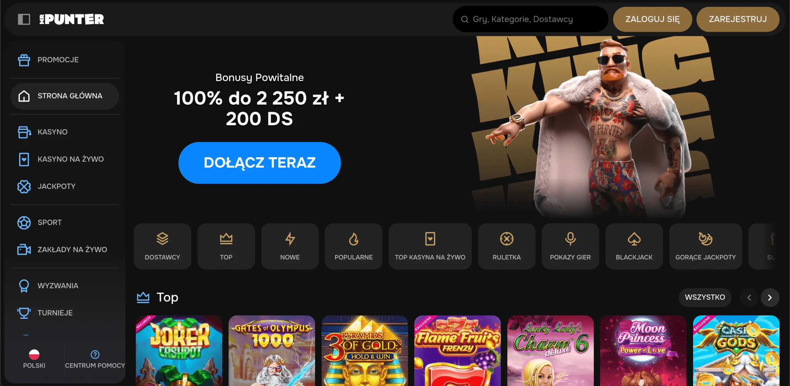 Casino Mrpunter: zakłady powyżej/poniżej w praktyce