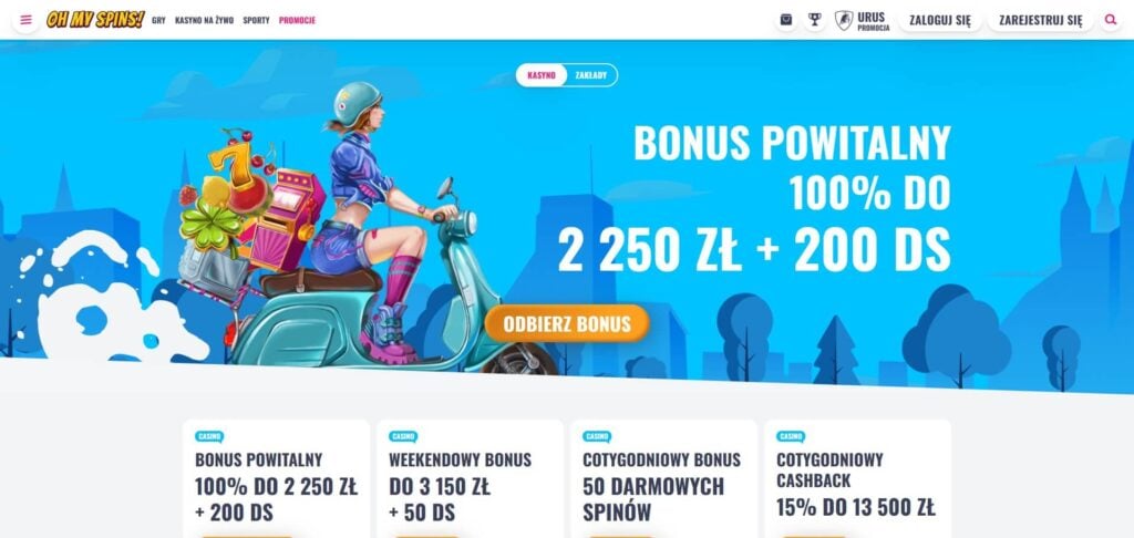 OhMySpins Casino Bonus