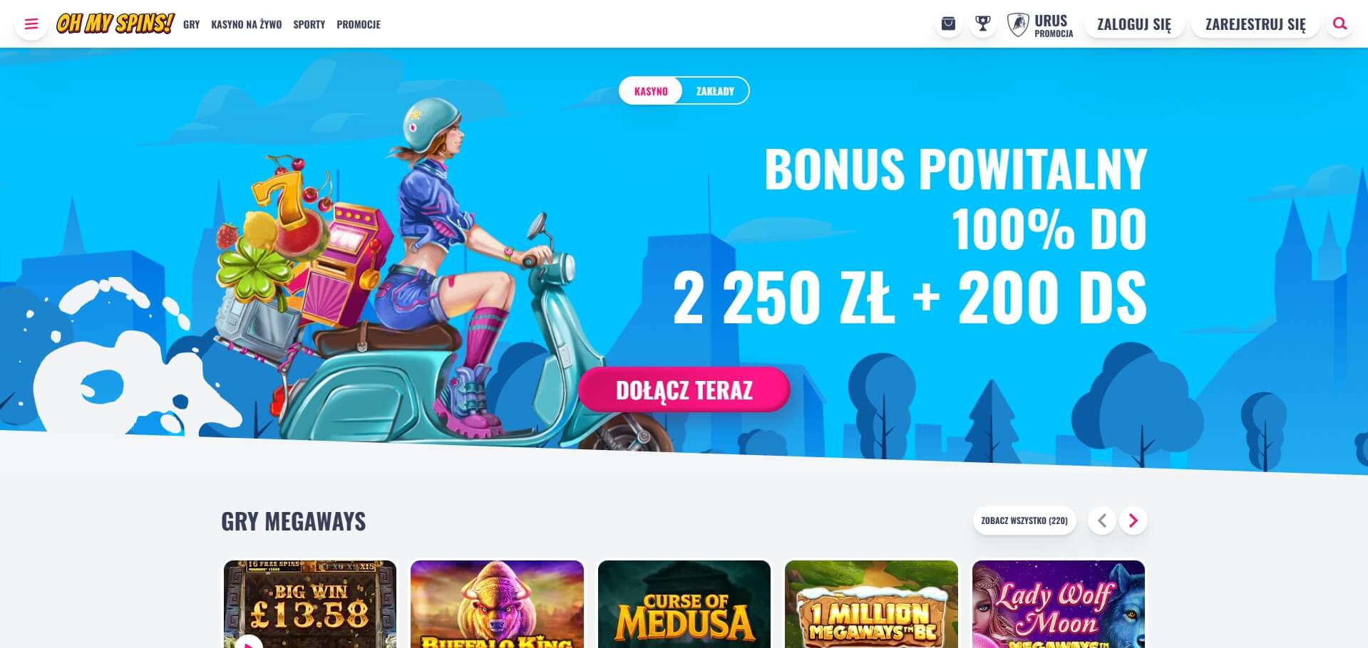 OhMySpins Online Casino