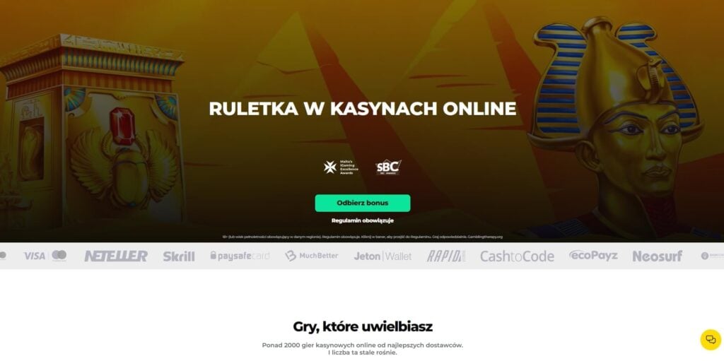 Ruletka online jest często wykluczona lub ma obniżony wkład do wymogu obrotu w kasynach internetowych.