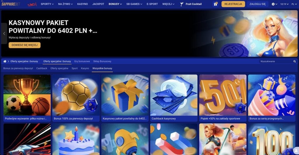SapphireBet Casino Bonus