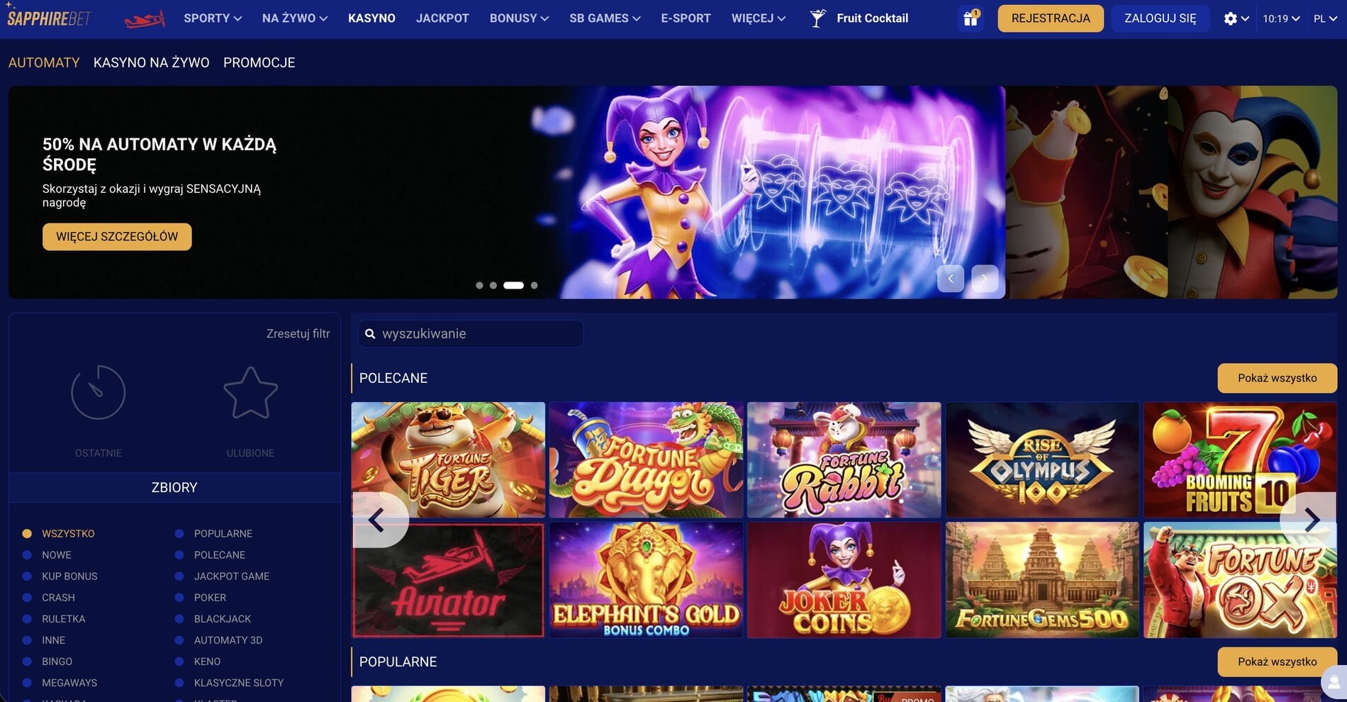 SapphireBet Online Casino