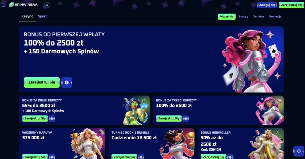 Spinwinera Casino Bonus